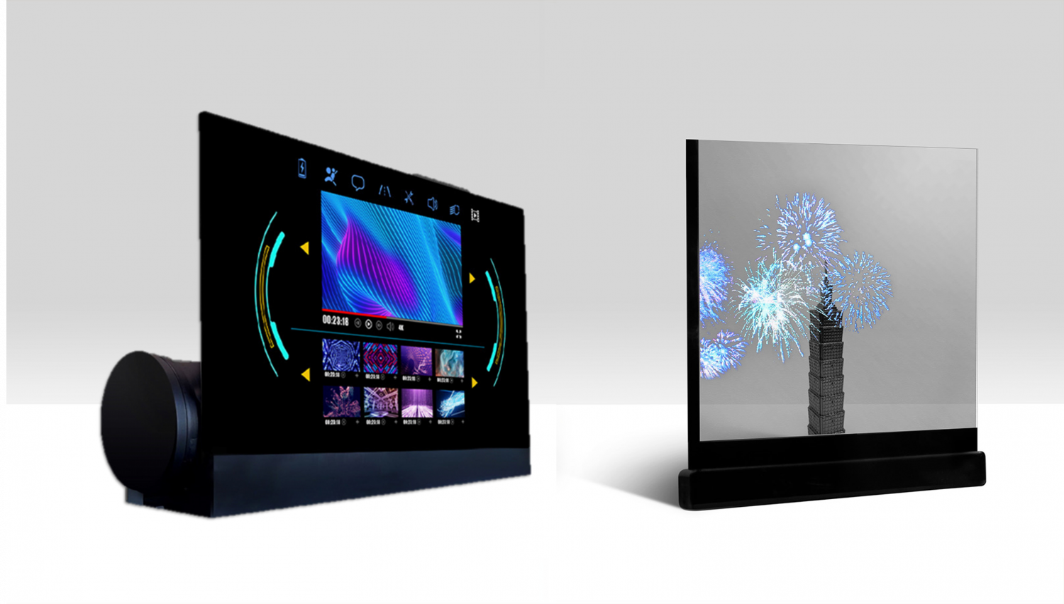 可卷式、折迭性、高透明